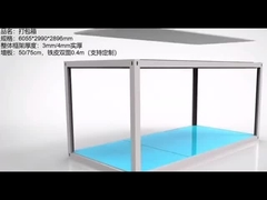 Casas de contenedores de caravanas plegables modulares impermeables