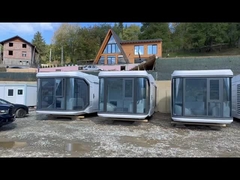 Casa de contenedores de cápsulas ecológicamente amigable con una oficina al aire libre prefabricada