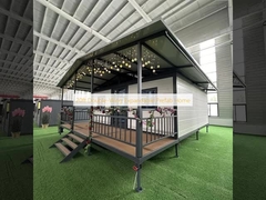 Casa prefabricada expandible de doble ala de 20 pies