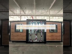 Casa plegable prefabricada de acero de 20 pies/40 pies con resistencia al fuego de grado A