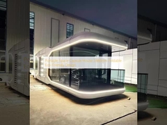 Casa de la cápsula espacial portátil de 3460 mm diseño ecológico plegable