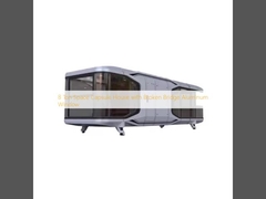 Casa cápsula espacial de 8 toneladas con ventana de aluminio de puente roto