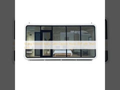 Casa cápsula plegable y deslizante Apple Cabin 20㎡ con cerradura inteligente