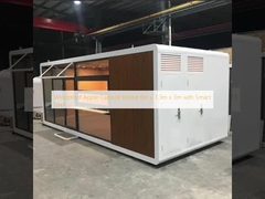 Casa cápsula de Apple a prueba de viento 6m x 3.3m x 3m con cerradura inteligente