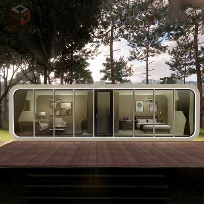 comprar Contenedor de casa de cápsulas de manzana de aluminio blanco para aventuras al aire libre online manufacture