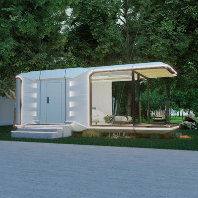 comprar Casa de contenedores de cápsulas ecológicamente amigable con una oficina al aire libre prefabricada online manufacture