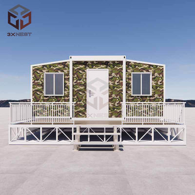 comprar Construcción de acero Casa de contenedores plegable con techo de grado 8 de resistencia al terremoto online manufacture