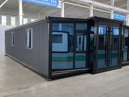 comprar Casa de contenedores de doble ala con balcón y estructura de acero La solución definitiva para el alojamiento en el sitio de construcción online manufacture