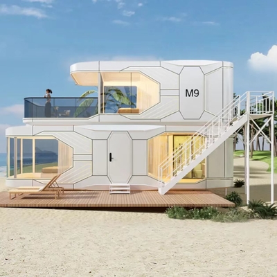 comprar Casa cápsula espacial de 8 toneladas con paneles solares e iluminación LED online manufacture