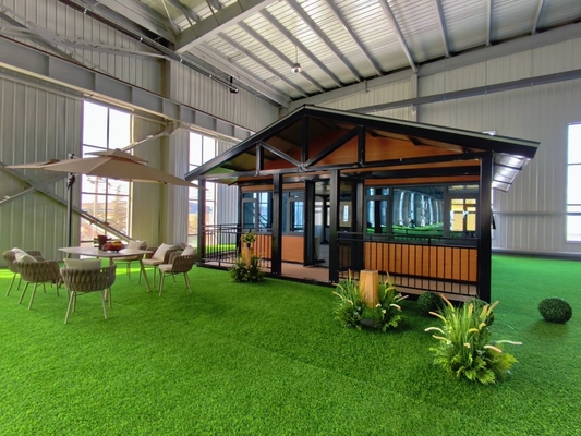 comprar Casa plegable prefabricada moderna con grosor de suelo de 50 mm y ventana corredera de PVC online manufacture