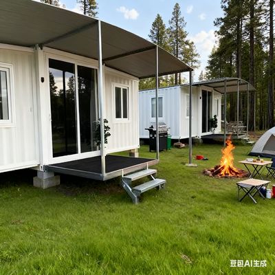comprar Foldable Modular Homes with L2950*W2200*H2480 Folded Size and L2950*W6300*H2480 Expanded Size for 18.5 Square Meters Floor Area Fabricación en línea