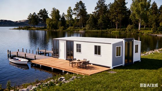 comprar 56 Square Meters Prefab Folding House with 75mm EPS Wallboard and 30 Years Lifespan for Durable Living Fabricación en línea