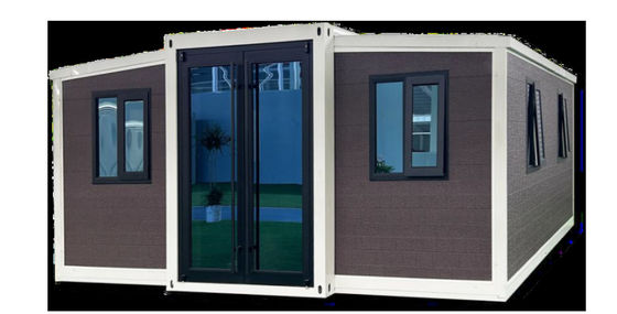 Techo metálico corrugado 40 pies Contenedor expandible Casa con sistema eléctrico y protector de fugas 32A