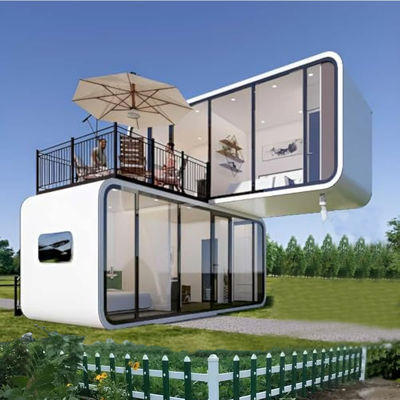 6m Casa cápsula de manzana contenedor de cabina estructura de acero galvanizado