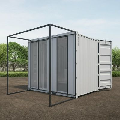 Acero galvanizado Modular Convertido Contenedores de envío Casas personalizables