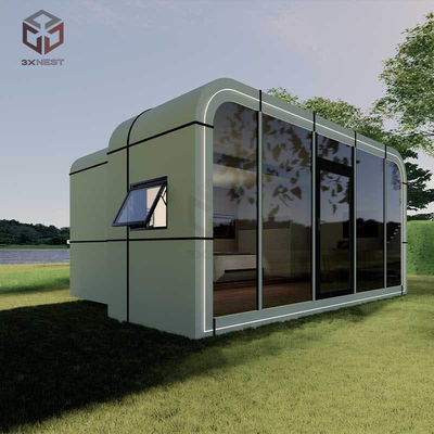 Casas prefabricadas con cápsulas de manzana plegables Espacio vital