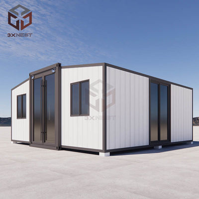 Casa de cabina de contenedores de acero verde plegable de 20 pies totalmente soldada OEM