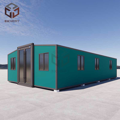 72m2 SPC piso de lujo casa expandible contenedor panel a prueba de fuego y tuberías