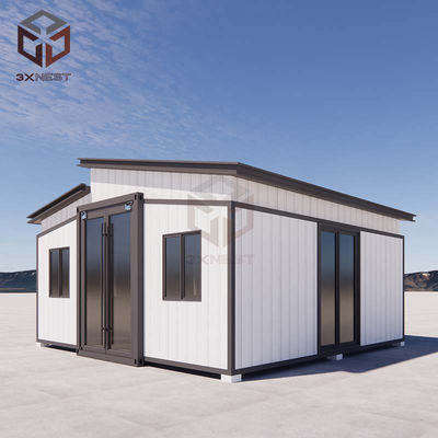 Casa prefabricada de contenedores plegables de 20 pies expandible para la construcción posterior a un desastre