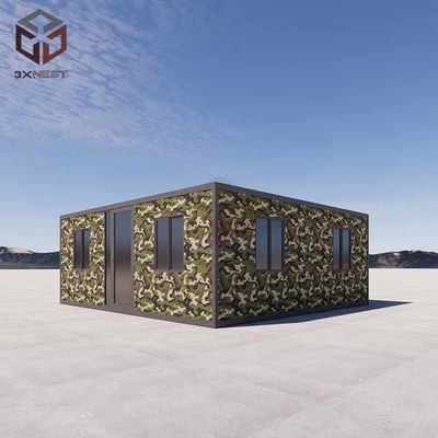 Casa plegable de paquetes planos trasladable Contenedor expandible Ahorro de espacio