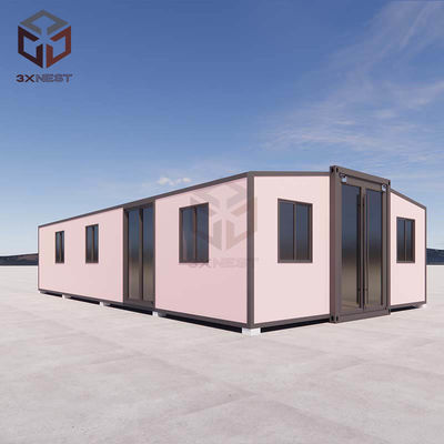 Contenedor de acero modular aislado móvil Casa prefabricada expandible