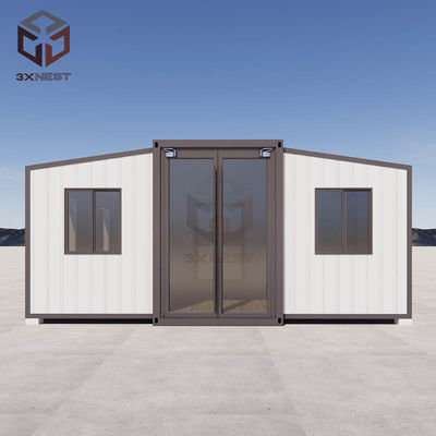 Casa de contenedores expandible de 20 pies con grabado metálico La combinación perfecta de durabilidad y estilo