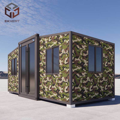 Camuflaje montado portátil Instantánea de expansión pequeñas casas de 10 pies