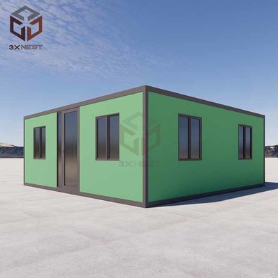 Casa plegable de acero galvanizado de 20 pies Contenedor expandible Casa