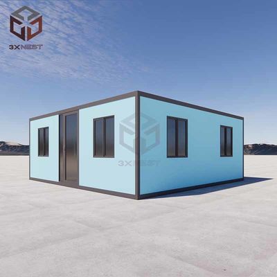 Panel de sándwich de PU Contenedor de casa plegable de paquete plano de 38m2