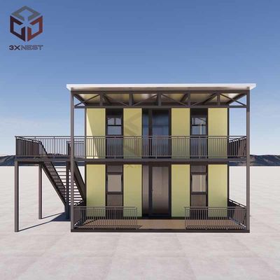 Casa de contenedores prefabricada de 20 pies con piso de azulejos de cerámica