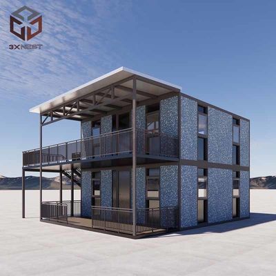 Resistencia al viento Casas plegables modulares Flat Pack Casa prefabricada OEM