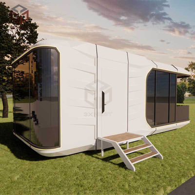 Smart Space Capsule House Oficina prefabricada con cubierta anti robo