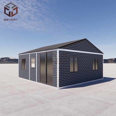 Anti-terremoto Casa plegable de paquete plano Casas de contenedores de envío expandibles