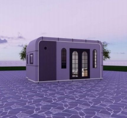 Casa de cápsulas de aluminio plegable Contenedor Alojamiento temporal