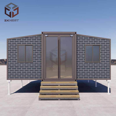 EPS/PU/Sandwich Panel de lana de roca 20FT Casas prefabricadas para vivienda temporal o permanente