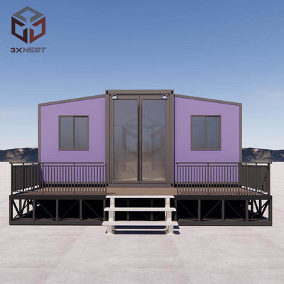 Instalación fácil y rápida para la casa de contenedores de doble ala expandible