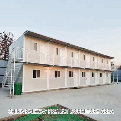 Casas modulares plegables resistentes a la intemperie Casas de caja de contenedores de envío