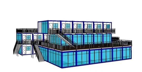 Acero galvanizado Modular Plegable Extensible Inicio hogar personalizado
