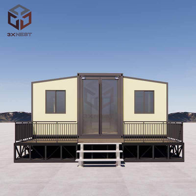 Instalación fácil y rápida Casas prefabricadas de 20 pies con estructura de acero y ventana corredera de PVC