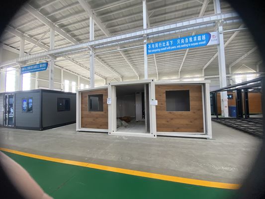 Casa de contenedores de doble ala expandible para largo plazo más de 20 años de vida