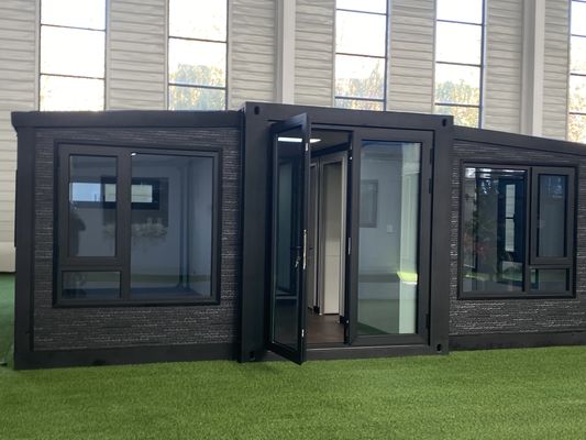 Resistencia al viento Contenedor plegable de 20 pies con superficie de piso de 37 metros cuadrados diseñado para zonas de viento fuerte Componentes preensamblados