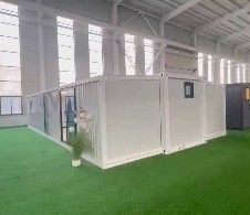 Consumo de energía de 12kw Viviendas de 40 pies ensambladas 72m2 Para una vida cómoda y sostenible
