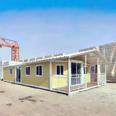 Casa plegable prefabricada de acero personalizable con resistencia al viento de grado 11