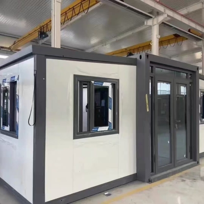 Casa prefabricada expandible con estructura de acero galvanizado de 18.5 metros cuadrados