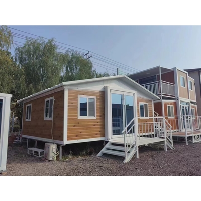 Casa plegable prefabricada con grosor de suelo de 50 mm y resistencia a terremotos de magnitud 8