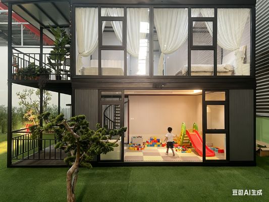 Carga permitida en el suelo de 2 KN/m2 Casas prefabricadas expandibles con durabilidad fuerte y duradera y diseño resistente al agua y a la intemperie