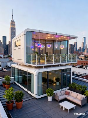 Residencia Cápsula Apple Portátil para 2 Personas Número de Personas Alojadas y Movilidad