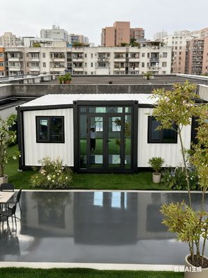 Casas modulares plegables compactas de 18,5 metros cuadrados con paneles EPS de 75 mm y vida útil de más de 30 años