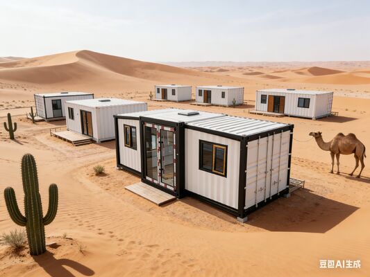 Contenedor plegable de 20 pies totalmente galvanizado con paneles de sándwich EPS de 75 mm y diseño de casa personalizable