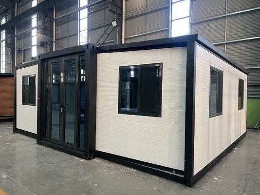 Paneles Sándwich EPS de 75 mm Contenedor Plegable de 20 pies con Vida Útil de 30-40 Años y Diseño Impermeable a Prueba de Viento para Espacios de Vida Modulares